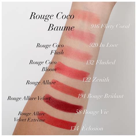 chanel coco flash 148|Chanel coco baume color chart.